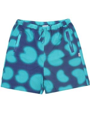 Arte' Stolp Priint Shorts Short Pants - Blue