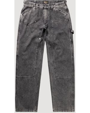 Aries Acid Wash Denim Carpenter Jean - Gray