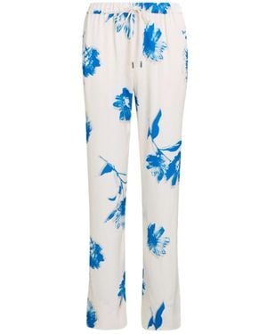 Calvin Klein Lw Shiny Satin Pajama Pant - Blue
