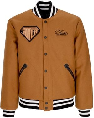 Iuter Family Varsity College Jacket - Brown