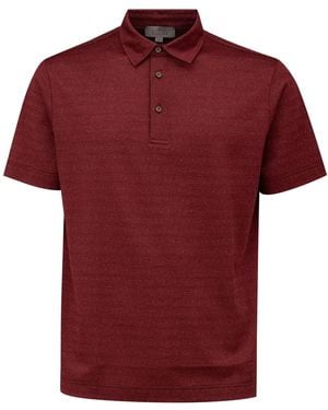 Canali Polo Kurze Armel - Rot