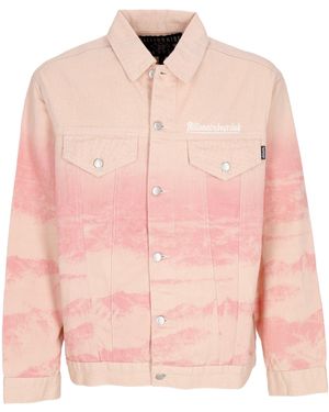 BBCICECREAM Jeans Mountain Print Astro Denim Jacket - Pink