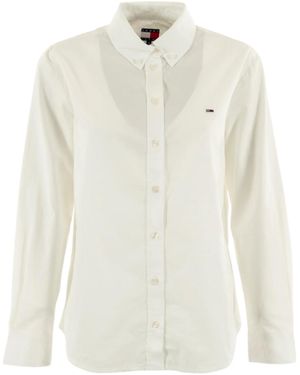 Tommy Hilfiger Shirt Dw0Dw20290 Ecru - Blanco