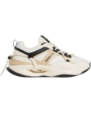 Bikkembergs Microfiber Leather Shoes - White