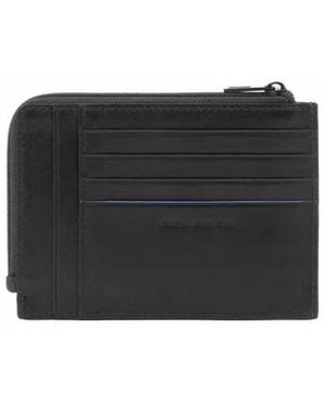 Piquadro Geldmenge B2 Revamp Herren Schwarzes Leder