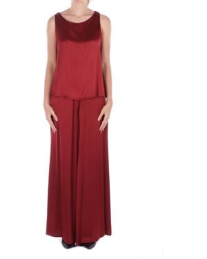 Manila Grace Pants P122Vu Ma641 Pants Palace Burgundi - Red