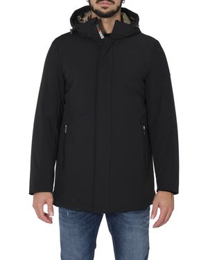 Heskimo Long Jacket With Hood. Softshell He544006 Ner - Black