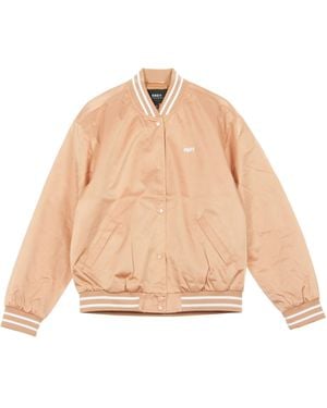 Obey Lilah Jacket Bomber Jacket - Natural