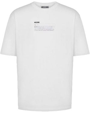 Moschino Camiseta Hombre - Blanco