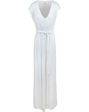 ワンピース JUCCA SS25 CHECK LONG DRESS (J411721832 182) LONG DRESS PRINTED (5 prints) — uzinyc