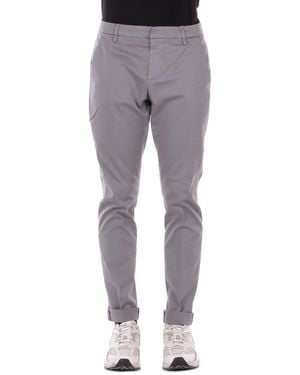 Dondup Pants Up235Gs0096U 903 Slim Chino Gaubert Pants - Gray
