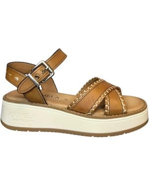 Carmela Sandals With Wedge - Metallic