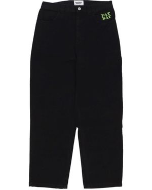 Doomsday Vaqueros Hombre Fat Bat Pant Negro
