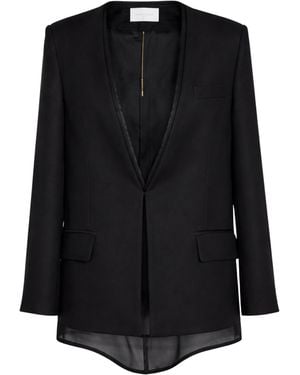 SIMONA CORSELLINI Jacket With Organza - Black