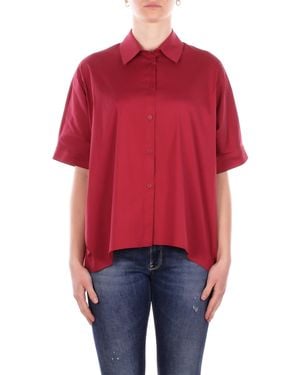 Max Mara Shirt 2616111029600 012 Bch Geranium Painting - Red