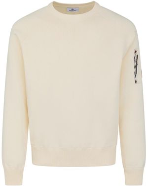 Aquascutum Strickjacke Aus Baumwolle Aa_A006_Wo004 - Weiß