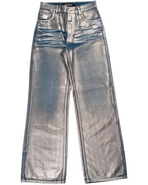 MISBHV Coated Dirt Denim-Hose Aus Baumwolle - Grau