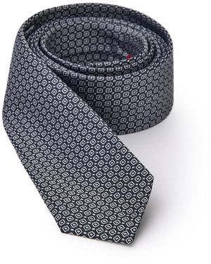 Jil Sander 7 Cm De Corbata En Seda Gris Oscura