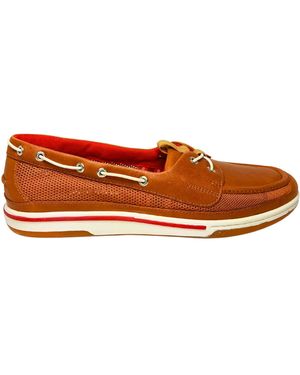 Sebago Damesschoenen Ledermoccasins - Oranje