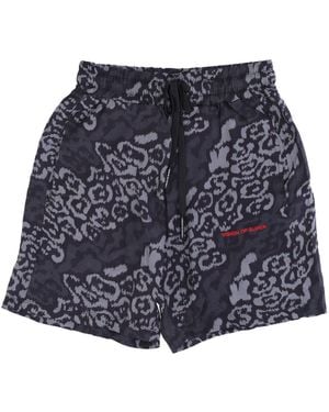 Vision Of Super Allover Luipaardshort Zwart - Blauw