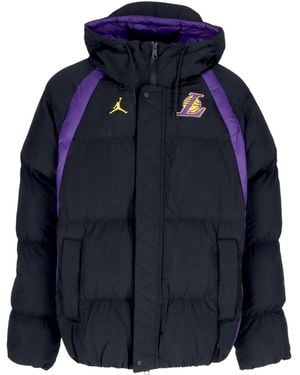 JORDAN NBA Herren Nba Courtside Statement Edition Full Zip Jacke Loslak Schwarz/Field - Blau