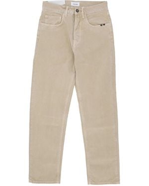 AMISH Jeremiah Straight Canvas Long Pants - Natural