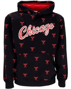 Mitchell & Ness Hoodie Nba Aop Fleece Hoodie Chibul - Blue