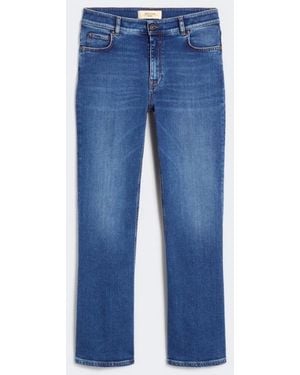 Max Mara Vaqueros Flaco Mujer Azul Medio