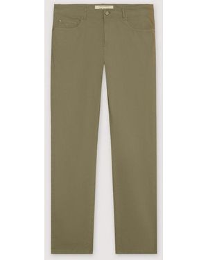 Trussardi Pantalones Delgado Ajuste Hombre Oscuro Verde