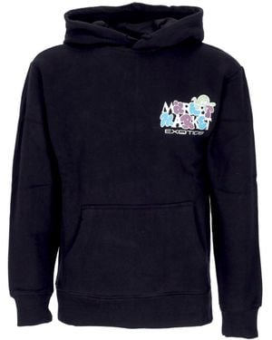 Market Sweat A Capuche Homme Marche Exotique Automobile Sweat A Capuche Noir - Bleu