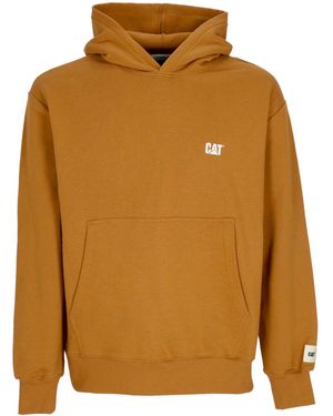 Caterpillar Lightweight Hoodie Logo Hoodie - Brown
