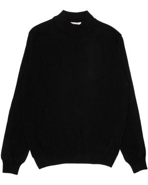 WOOL &amp; CO Sweater Lupetto Rasato - Black