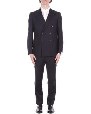 Tagliatore Dress 2Fnj20B01060004 B5083 Suit - Blue