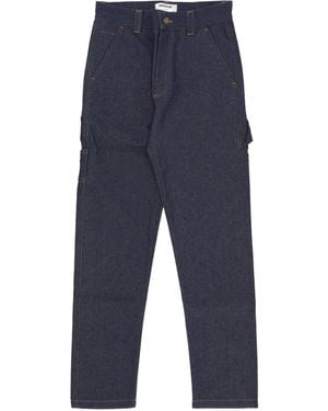 Caterpillar Pantalones Vaqueros De Hombre Denim Carpenter Pant Crudo Sin Lavar - Azul