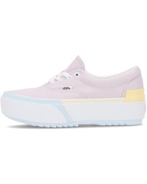 Vans Era Stacked Low Shoe Mujer (Pastel) - Blanco