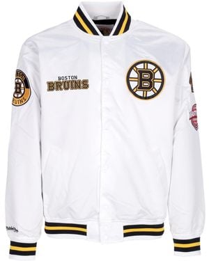 Mitchell & Ness Chaqueta Bomber Nhl Hometown Lw Satin Jacket Bosbru - Blanco