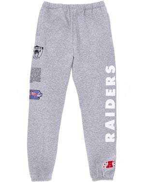 Mitchell & Ness Fleece Tracksuit Pants Nfl Team Origins Fleece Pant Oakrai Heather - Gray