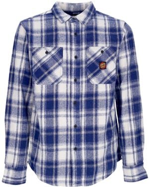 Santa Cruz Apex Long Sleeve Shirt L/Shirt - Blue