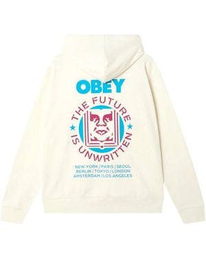 Obey Fenol Toekomstige Ongeschreven Fleece - Wit