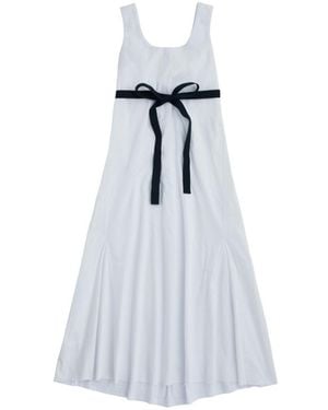 Sun 68 Dress Bi-Fabric No Slv T30206 - Blue