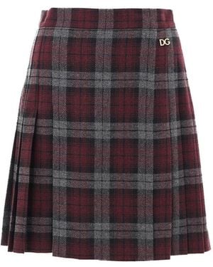 Dolce & Gabbana Scottish Lana Print Rock - Rot