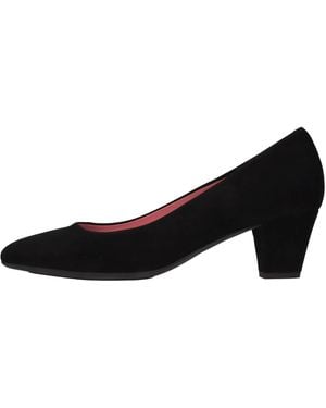 Pas De Rouge With Heel - Black