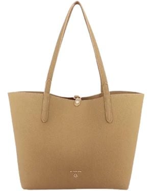 Gattinoni Bag Reve Texture R. Shopping - Natural