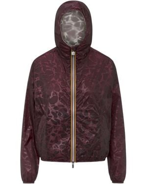 K-Way Jacket Laurette Super Light Lami Reversible K7137Jw_C0Q - Purple