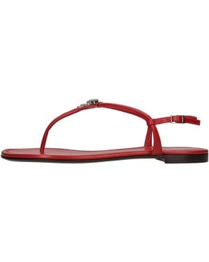Giuseppe Zanotti Flat Shoes - Red