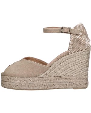 Castañer With Heel - Gray