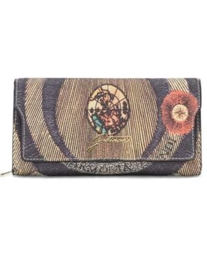 Gattinoni Planetarium L Flap Wallet Pvc - Black