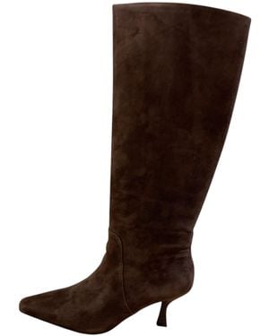 Marc Ellis Talon Eleve 7.5 Femme En Daim - Marron