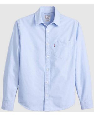 Levi's Camisa Con Bolsillo Hombre Azul