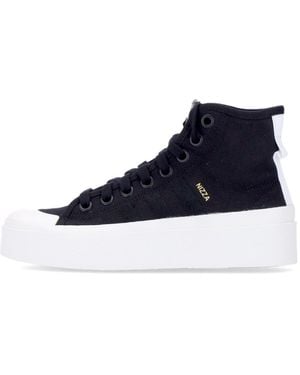 adidas Nizza Platform Mid W High Shoe in White | Lyst
